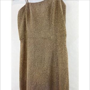 Lulus gold shimmer gown, size XS